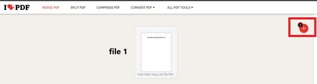 Hợp nhất các tệp PDF qua biểu mẫu trực tuyến